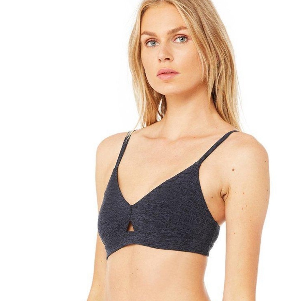 Alo Yoga‎ Lounge Bra in Rich Navy Heather nwot